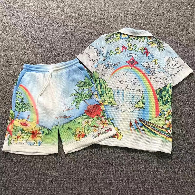 CASABLANCA T-SHIRT SHORTS 3