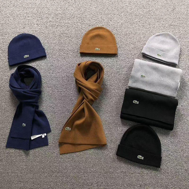 LACOSTE HAT SCARF 7