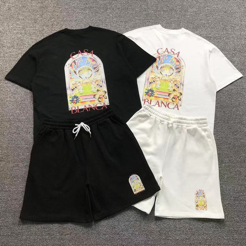 CASABLANCA T-SHIRT SHORTS 68