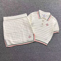CASABLANCA POLO SHORT SKIRT SWEATER 282