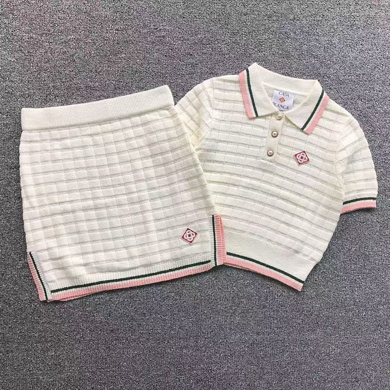 CASABLANCA POLO SHORT SKIRT SWEATER 282