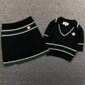 CASABLANCA POLO SHORT SKIRT SWEATER FEMAIE STYIE 297