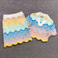 CASABLANCA SWEATER SHORT SKIRT FEMAIE STYIE 318