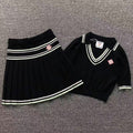 CASABLANCA SWEATER FEMAIE STYIE POLO SHORT SKIRT 663