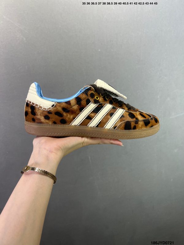 Adidas Originals SambaOG”White Orange Leopard“